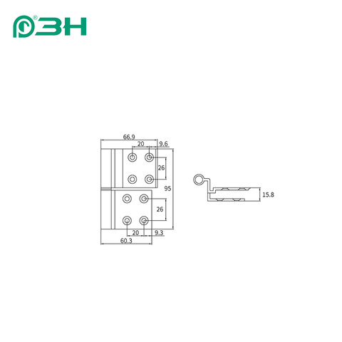 Dobradiça de janela JX05B