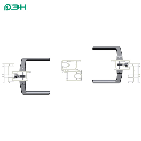 Sistema de hardware para porta deslizante com ranhura em U