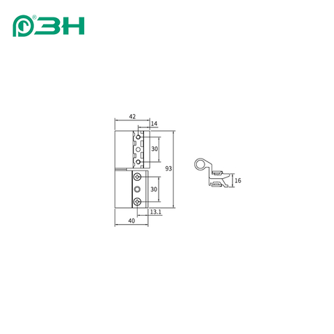 Dobradiça de janela JX34