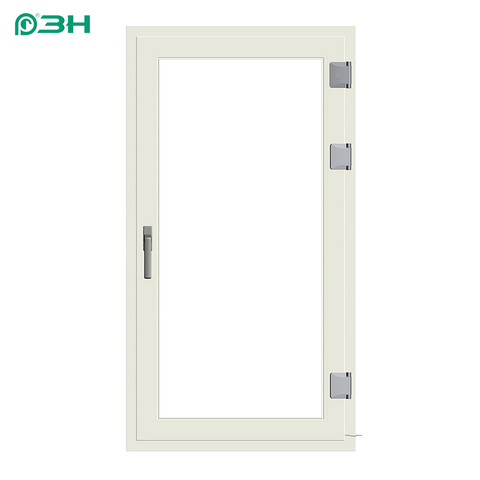 Sistema de hardware de janela de abertura para dentro com ranhura em U com dobradiça 3D