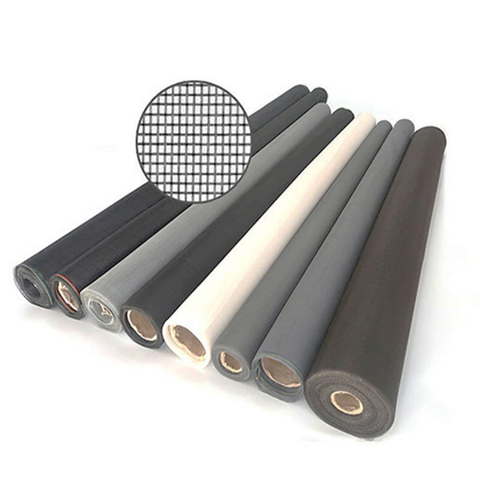 Rede mosquiteira de aço inoxidável ou nylon para janelas e portas