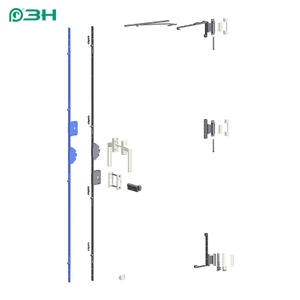 Sistema de hardware para porta de batente UPVC com ranhura em U 