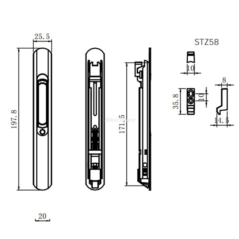 Novo design de trava deslizante STG45G