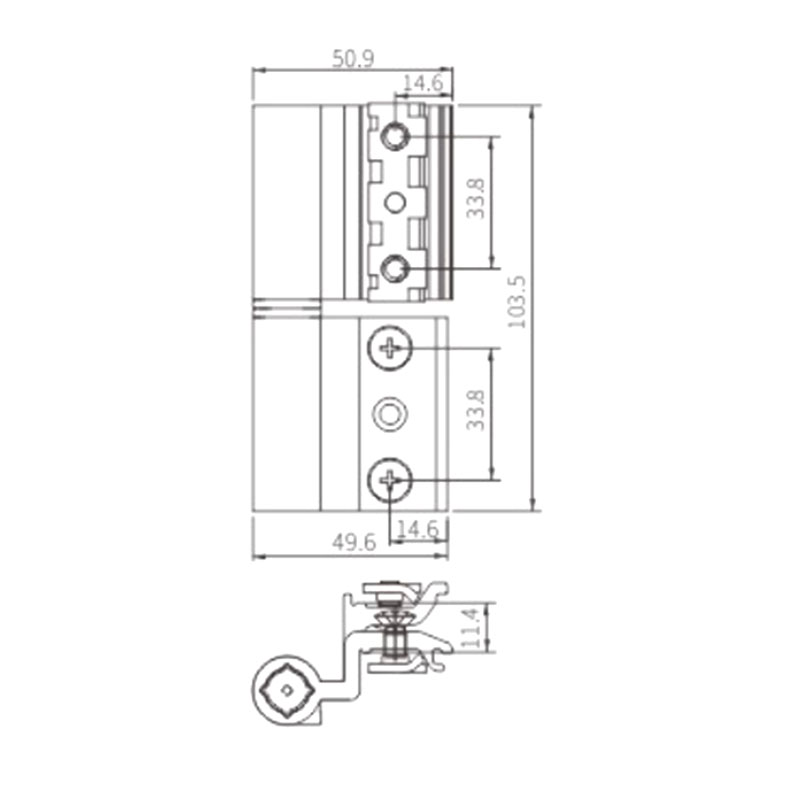 Dobradiça de janela JX46