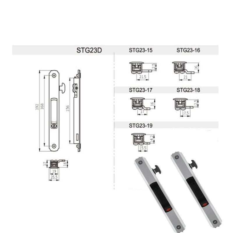 Janela deslizante e porta deslizante trava acessórios de hardware STG23 