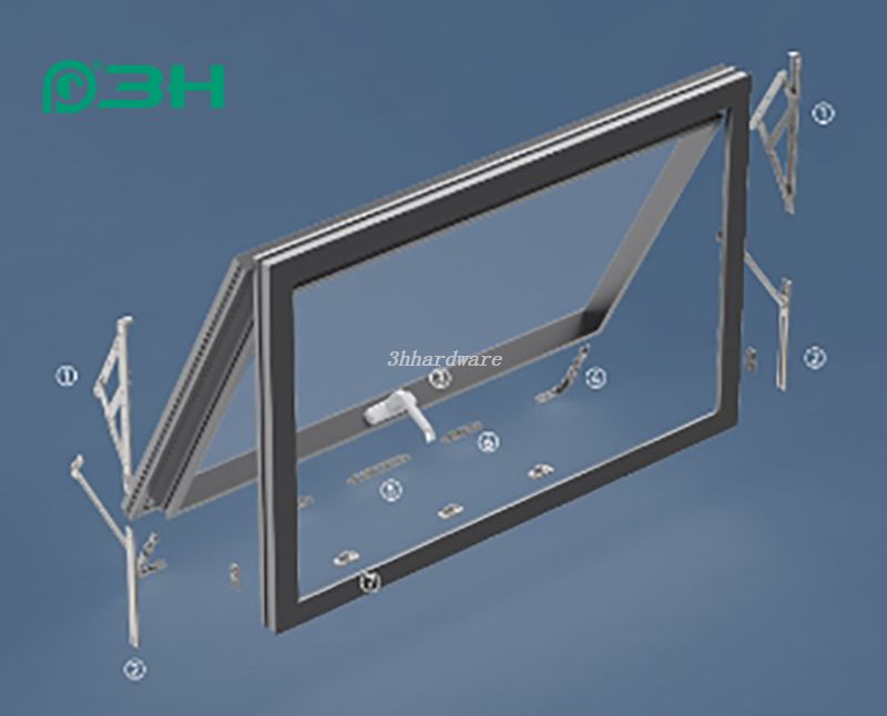 Sistema de hardware para janela de parede cortina