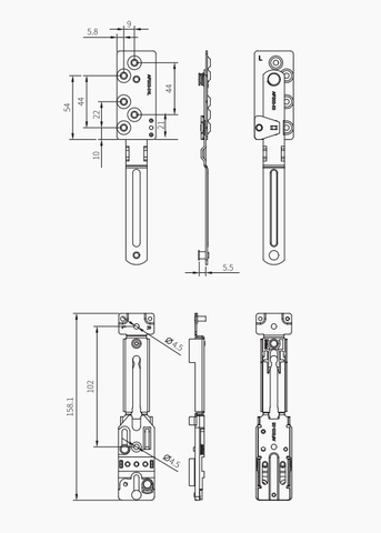 Trava de segurança anti-desligamento oculta AFS03L
