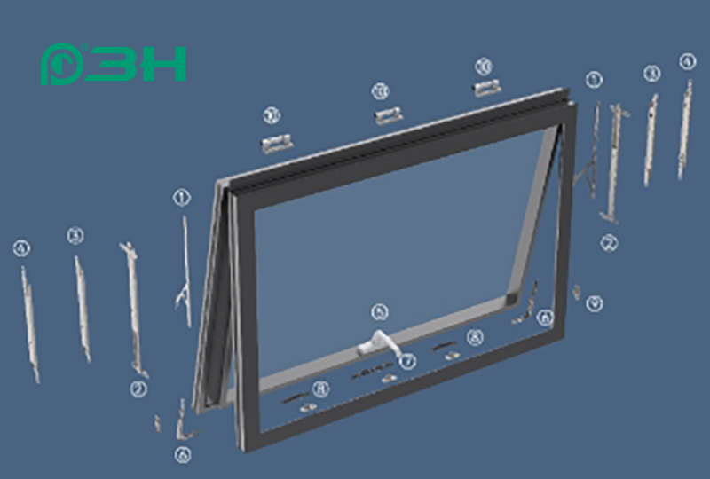 ferragens para janelas de parede curtian 667