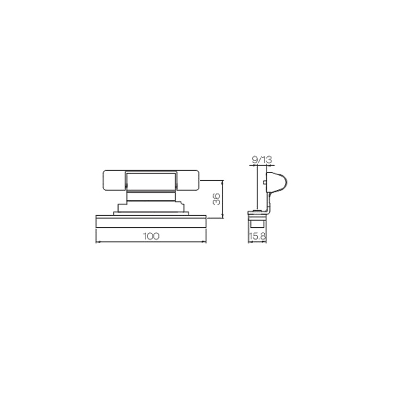 Dobradiça intermediária da janela UPVC PJCZ03