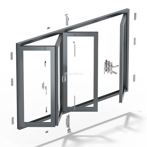 Hardware da porta dobrávelWZDM03 (perfil de 75)