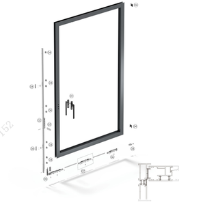 Sistema de porta elevatória e deslizante TSM04