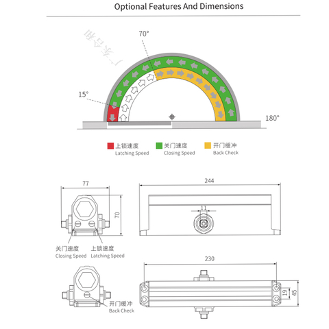 Fechador de porta DC-79V