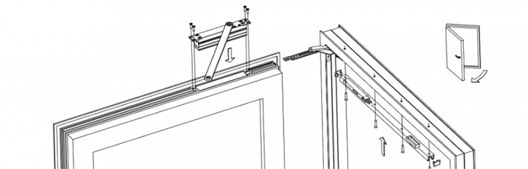 Recomenda&ccedil;&atilde;o 3H ITS106 Fechador de porta - Mordomo de controle de porta de seguran&ccedil;a requintado2
