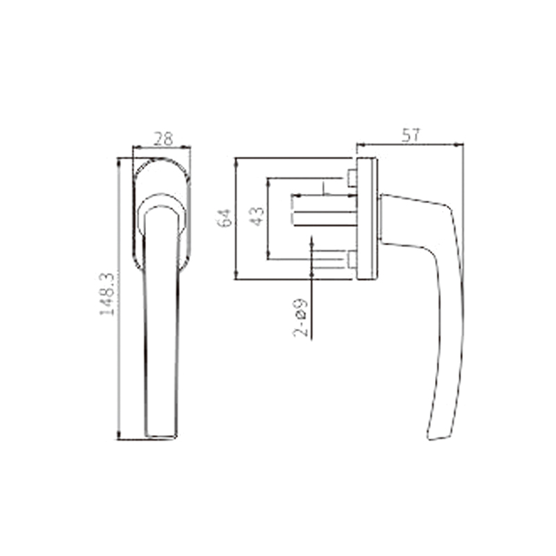 Alça UPVC PCZ01