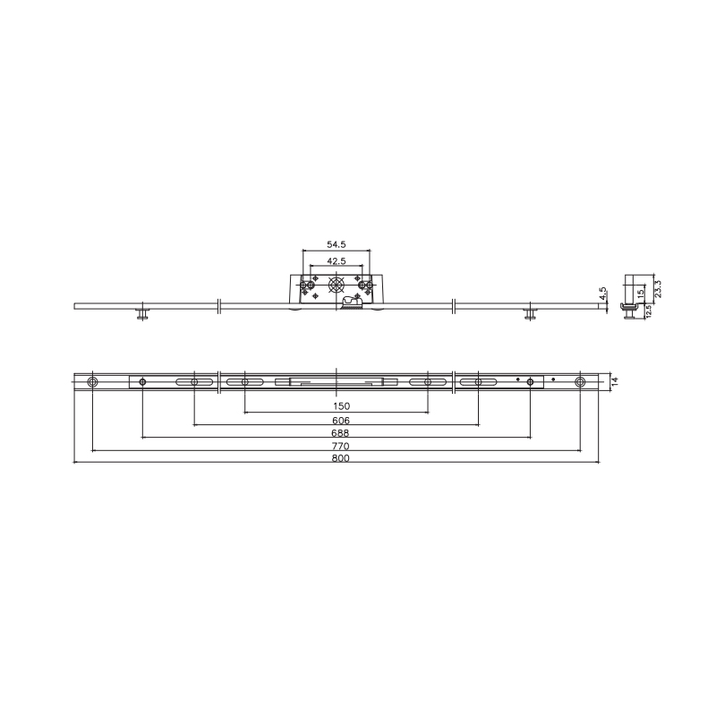 Dispositivo de transmissão multiponto para porta e janela Rob CH06