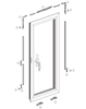 Sistema de hardware de janela suspensa inferior com abertura para dentro HNXC01