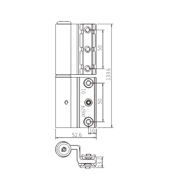 Dobradiça de janela JX67F