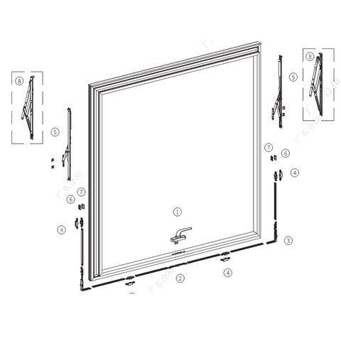  Sistema de janela de travamento automático de bom preço-MQS03