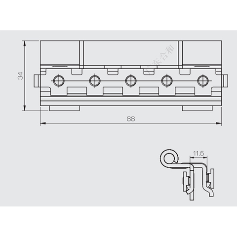 Dobradiça à prova de fogo FJX03