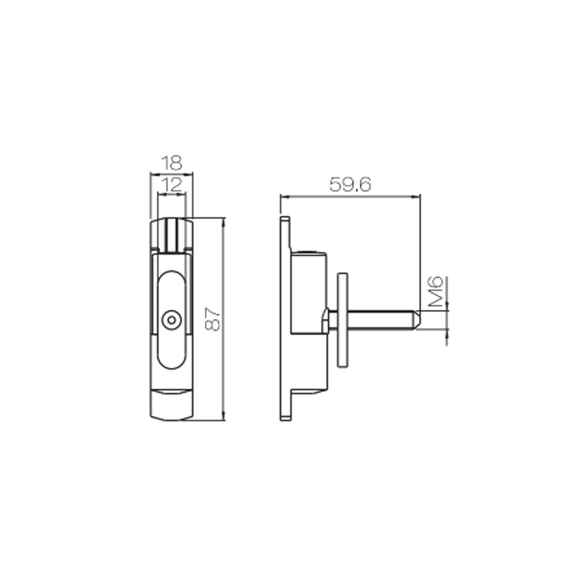 Dobradiça de janela UPVC PJH04