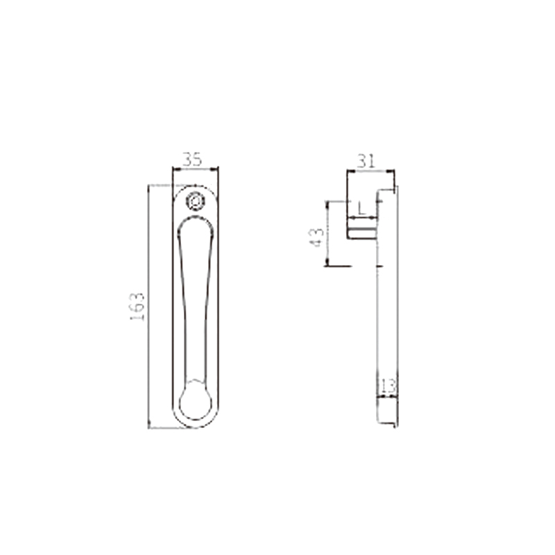 Alça UPVC PCZ27