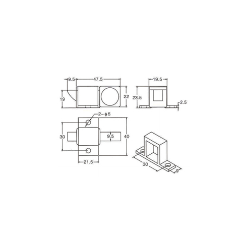 Melhor preço Parafuso nivelado da janela de batente MX507B