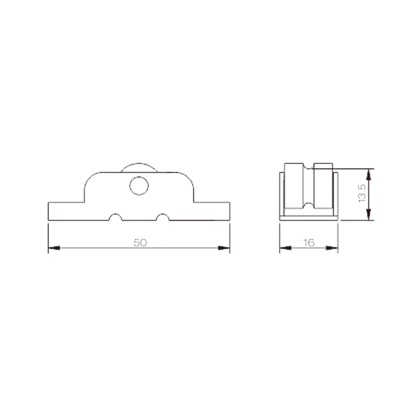 Rolo deslizante UPVC PLD02B-AS